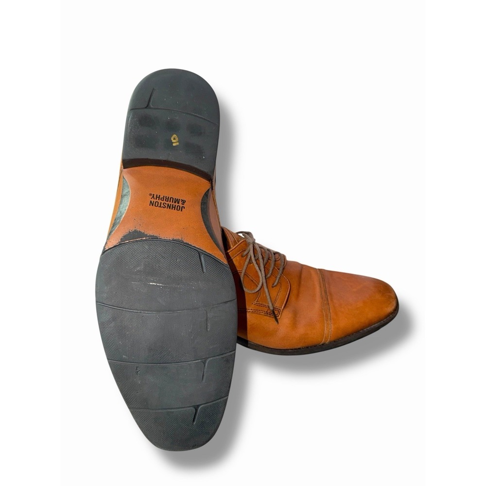 JOHNSTON & MURPHY MEN'S BRANNING CAP TOE WATERPROOF SHOES SIZE 15 Dress Business - Picture 5 of 9